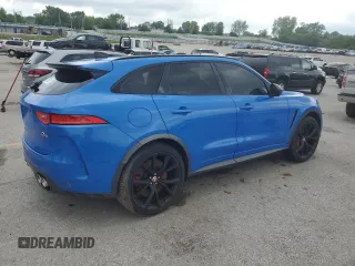 2020 Jaguar F-Pace SVR with VIN SADCZ2EE3LA617687, listed as a Copart auction lot 56555285 with 49,307 mi miles and Salvage Title. Bid and sale history available at DreamBid. Image 3.