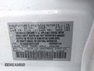 2024 Nissan Sentra S z VIN 3N1AB8BV0RY310208, wystawiony jako IAAI lot #41774546 z przebiegiem 17 828 mil mil oraz . Historia ofert i sprzedaży dostępna na DreamBid. Obrazek 9.