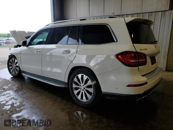 2017 Mercedes-Benz GLS 450 z VIN 4JGDF6EE2HA875119, wystawiony jako Copart lot #57254555 z przebiegiem 131 617 mil mil oraz Szkoda całkowita • Salvage title. Historia ofert i sprzedaży dostępna na DreamBid. Obrazek 2.
