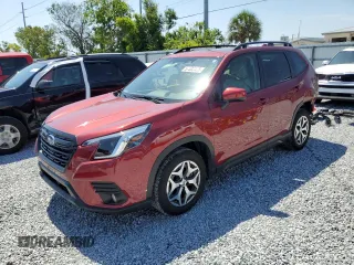 2023 Subaru Forester Premium with VIN JF2SKAEC4PH495876, listed as a Copart auction lot 57383475 with 18,476 mi miles and Salvage title. Bid and sale history available at DreamBid. Image 1.