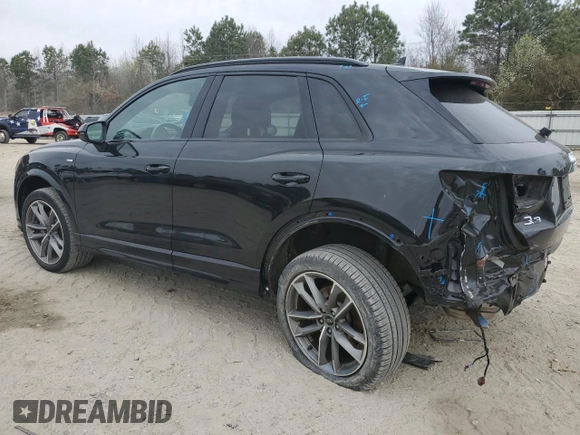 2022 Audi Q3 S line Premium Plus with VIN WA1EECF33N1054639, listed as a Copart auction lot 49807115 with 50,329 mi miles and Salvage Title. Bid and sale history available at carsss.com. Image 2.