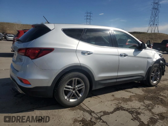 2018 Hyundai Santa Fe 2.4L z VIN 5XYZTDLB7JG572441, wystawiony jako Copart lot #52810145 z przebiegiem 106 578 mil mil oraz Szkoda całkowita • Salvage title. Historia ofert i sprzedaży dostępna na DreamBid. Obrazek 3.