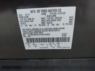 2017 Ford Explorer XLT with VIN 1FM5K8DH1HGC43863, listed as a IAAI auction lot 42064163 with 149,062 mi miles. Bid and sale history available at carsss.com. Image 9.