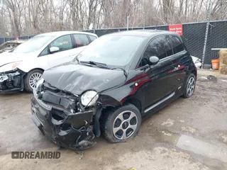 2015 FIAT 500e with VIN 3C3CFFGE7FT561599, listed as a IAAI auction lot 41478338 with 48,137 mi miles. Bid and sale history available at carsss.com. Image 20.