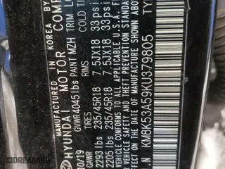 2019 Hyundai Kona Ultimate with VIN KM8K53A59KU379805, listed as a Copart auction lot 46149145 with 0 mi miles and Salvage Title. Bid and sale history available at carsss.com. Image 14.