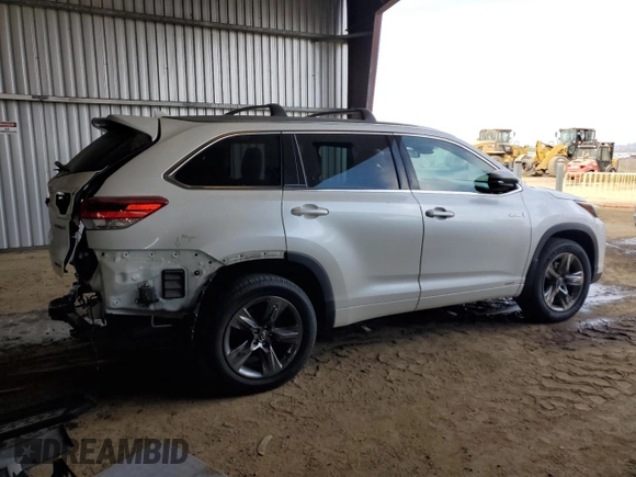 2018 Toyota Highlander Hybrid Limited with VIN 5TDDGRFH7JS041481, listed as a Copart auction lot 41829725 with 142,796 mi miles and Salvage title. Bid and sale history available at DreamBid. Image 3.