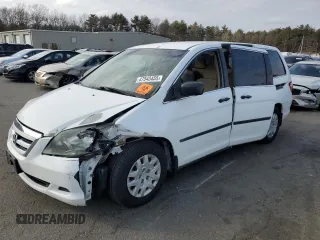 2006 Honda Odyssey LX with VIN 5FNRL38246B023393, listed as a Copart auction lot 47543455 with 163,241 mi miles and Salvage Title. Bid and sale history available at carsss.com. Image 1.