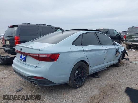 2025 Volkswagen Jetta GLI Autobahn with VIN 3VW1T7BU6SM017581, listed as a IAAI auction lot 41278346 with 4,499 mi miles and . Bid and sale history available at DreamBid. Image 4.