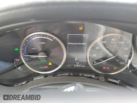 2021 Lexus NX 300h with VIN JTJGJRDZ9M2157039, listed as a Copart auction lot 49714395 with 63,847 mi miles and Salvage Title. Bid and sale history available at DreamBid. Image 9.