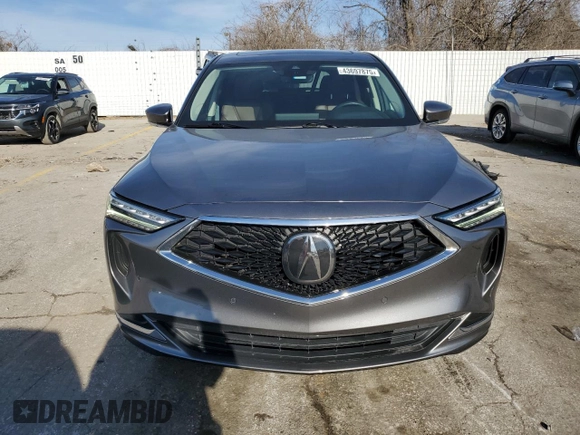 2023 Acura MDX w/Technology Package with VIN 5J8YE1H48PL028477, listed as a Copart auction lot 43697875 with 30,397 mi miles and Salvage Title. Bid and sale history available at carsss.com. Image 5.