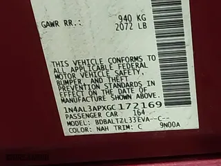 2016 Nissan Altima 2.5 SL with VIN 1N4AL3APXGC172169, listed as a IAAI auction lot 41727843 with 107,230 mi miles. Bid and sale history available at carsss.com. Image 9.