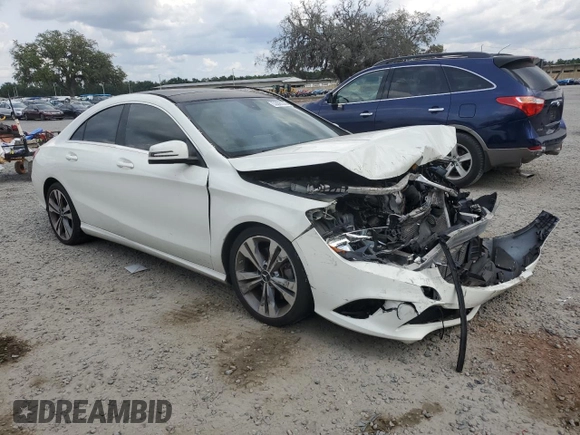 2015 Mercedes-Benz CLA 250 with VIN WDDSJ4EB9FN220682, listed as a Copart auction lot 55696345 with Not Provided miles and Salvage Title. Bid and sale history available at DreamBid. Image 4.