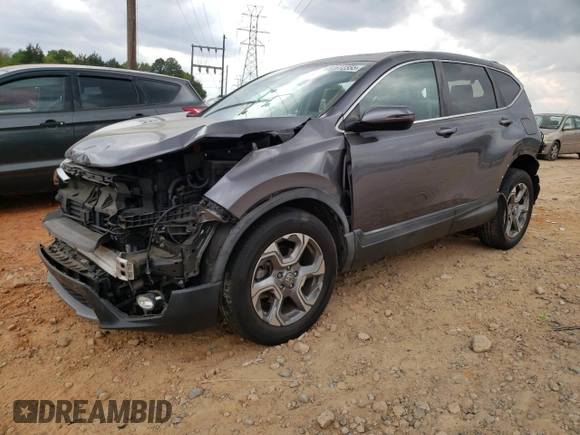 2017 Honda CR-V EX-L with VIN 7FARW1H87HE004506, listed as a Copart auction lot 52672355 with 43,519 mi miles and Salvage Title. Bid and sale history available at DreamBid. Image 1.