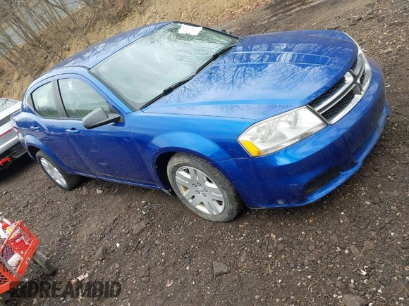 2013 Dodge Avenger SE with VIN 1C3CDZAB4DN628596, listed as a IAAI auction lot 41904599 with 56,791 mi miles and . Bid and sale history available at DreamBid. Image 1.
