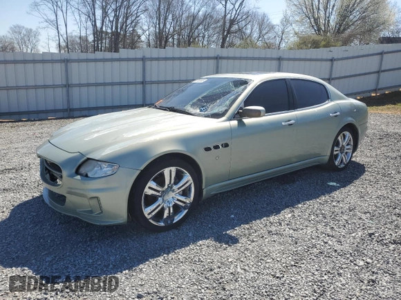2005 Maserati Quattroporte z VIN ZAMCE39A650019263, wystawiony jako Copart lot #48780445 z przebiegiem Nie podano mil oraz Czysty tytuł • Clean title. Historia ofert i sprzedaży dostępna na DreamBid. Obrazek 1.