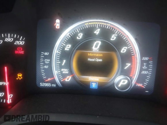 2015 Chevrolet Corvette Z51 3LT z VIN 1G1YM2D74F5114985, wystawiony jako IAAI lot #42077336 z przebiegiem 52 965 mil mil oraz . Historia ofert i sprzedaży dostępna na DreamBid. Obrazek 7.