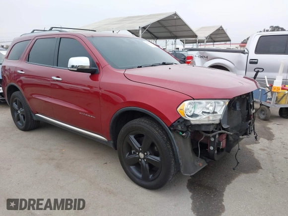 2013 Dodge Durango Citadel with VIN 1C4RDJEGXDC669937, listed as a IAAI auction lot 42105204 with 153,015 mi miles and . Bid and sale history available at DreamBid. Image 1.