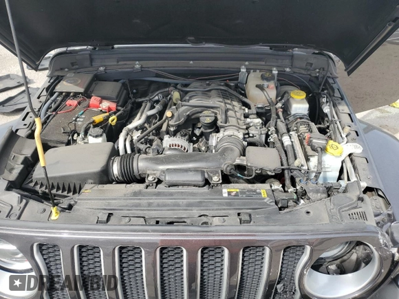 2022 Jeep Wrangler Unlimited Sahara with VIN 1C4HJXEG1NW156485, listed as a Copart auction lot 53895925 with 45,564 mi miles and Salvage title. Bid and sale history available at DreamBid. Image 12.
