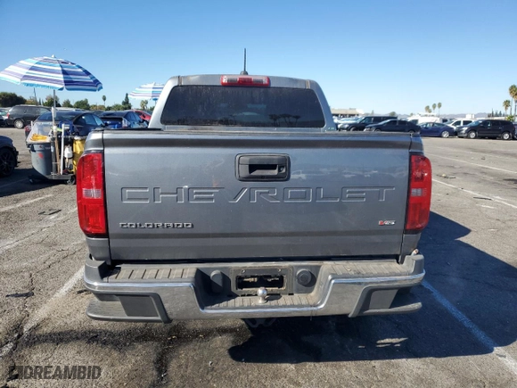 2021 Chevrolet Colorado 2WD Work Truck with VIN 1GCGSBEN1M1201785, listed as a Copart auction lot 80136184 with 99,928 mi miles and Salvage Title. Bid and sale history available at carsss.com. Image 6.