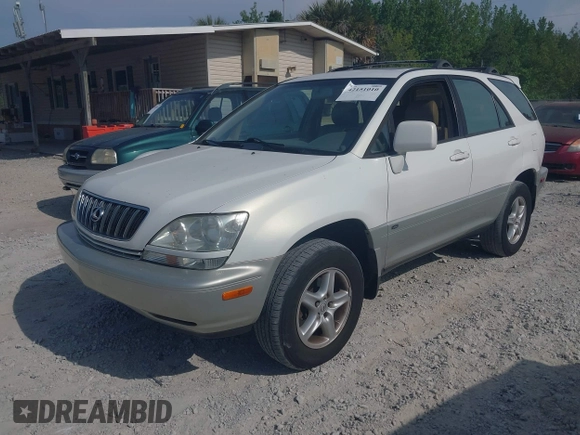 2001 Lexus RX 300 with VIN JTJGF10U810107544, listed as a IAAI auction lot 42151010 with 147,735 mi miles and . Bid and sale history available at DreamBid. Image 2.