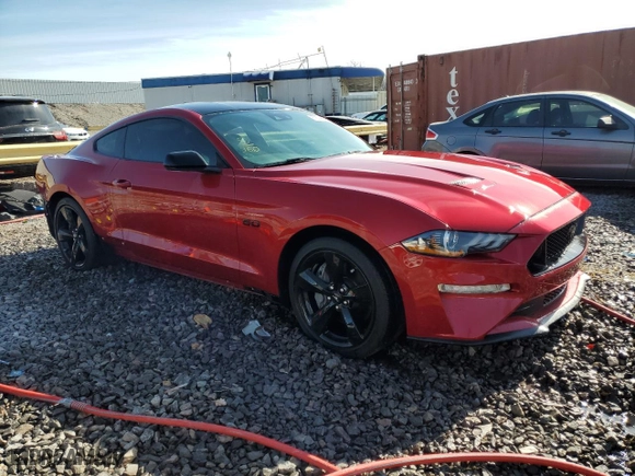 2022 Ford Mustang GT with VIN 1FA6P8CF9N5112140, listed as a Copart auction lot 87834405 with NaN miles and Salvage Title. Bid and sale history available at carsss.com. Image 4.