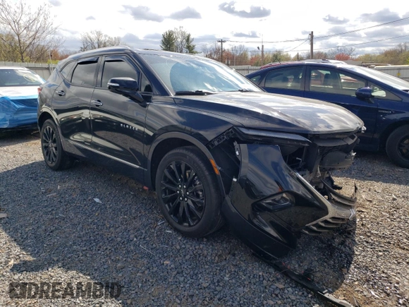 2023 Chevrolet Blazer Premier с VIN 3GNKBLRS0PS100294, выставлен на аукционе Copart как лот 53271905 с пробегом 33 377 миль миль и Списание • Salvage title. История ставок и продаж доступна на DreamBid. Изображение 4.