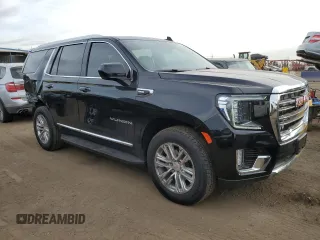 2024 GMC Yukon SLT with VIN 1GKS2BKD7RR231280, listed as a Copart auction lot 86799994 with 5,476 mi miles and Salvage Title. Bid and sale history available at carsss.com. Image 4.