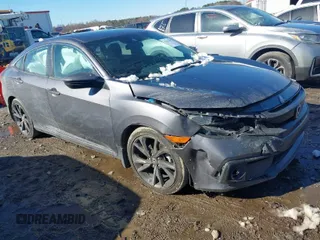 2019 Honda Civic Sport with VIN 19XFC2F82KE006063, listed as a IAAI auction lot 41639167 with 36,122 mi miles and . Bid and sale history available at DreamBid. Image 1.