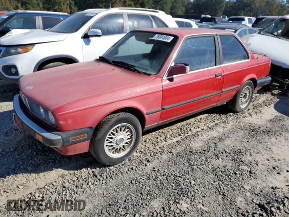 1988 BMW 3 Series 325iS with VIN WBAAA2303J8260983, listed as a Copart auction lot 76804604 with 229,222 mi miles and Salvage Title. Bid and sale history available at carsss.com. Image 1.