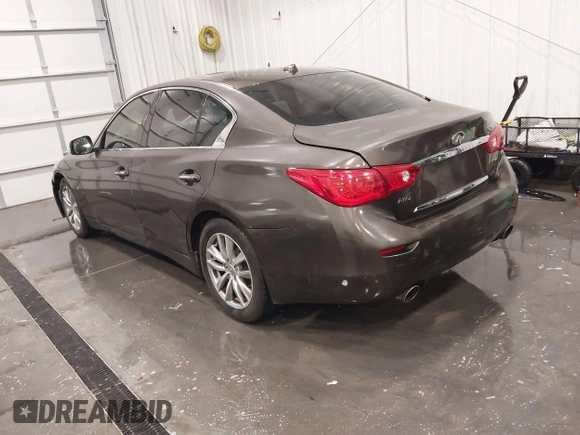 2015 Infiniti Q50 Premium z VIN JN1BV7ARXFM418280, wystawiony jako IAAI lot #42080879 z przebiegiem 126 411 mil mil oraz . Historia ofert i sprzedaży dostępna na DreamBid. Obrazek 3.