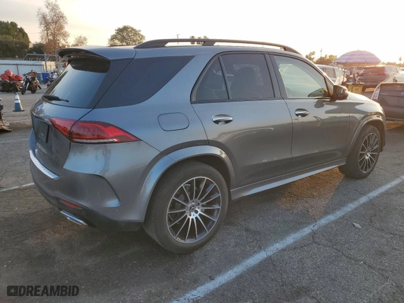 2022 Mercedes-Benz GLE with VIN 4JGFB4JB2NA814840, listed as a Copart auction lot 43086995 with NaN miles and Salvage Title. Bid and sale history available at carsss.com. Image 3.
