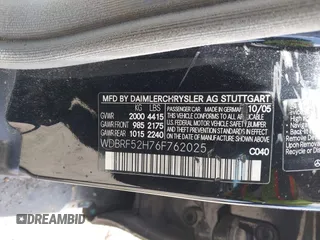 2006 Mercedes-Benz C 230 Sport z VIN WDBRF52H76F762025, wystawiony jako IAAI lot #42197195 z przebiegiem 186 275 mil mil oraz . Historia ofert i sprzedaży dostępna na DreamBid. Obrazek 9.