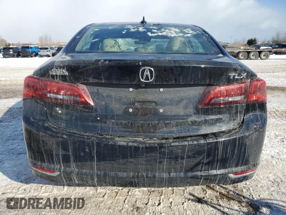 2017 Acura TLX w/Technology Pkg with VIN 19UUB1F56HA800152, listed as a Copart auction lot 42673115 with 0 mi miles and Salvage Title. Bid and sale history available at carsss.com. Image 6.