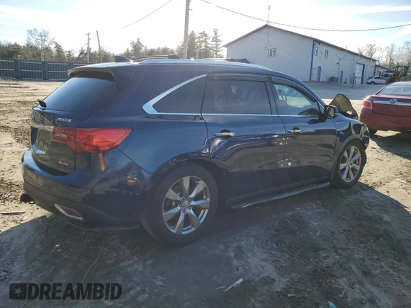 2014 Acura MDX Advance with VIN 5FRYD4H85EB023189, listed as a Copart auction lot 42952214 with Not provided miles and Clean title. Bid and sale history available at DreamBid. Image 3.