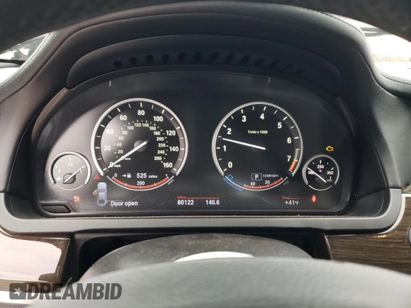 2013 BMW 7 Series 750Li with VIN WBAYE8C5XDD131670, listed as a Copart auction lot 44217435 with 80,122 mi miles and Salvage title. Bid and sale history available at DreamBid. Image 9.