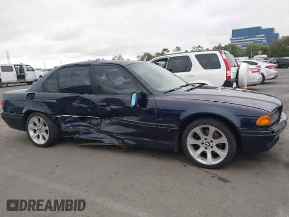 1998 BMW 7 Series with VIN WBAGF8323WDL57406, listed as a IAAI auction lot 42428227 with 93,448 mi miles and . Bid and sale history available at DreamBid. Image 12.