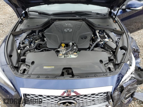 2024 Infiniti Q50 Luxe with VIN JN1EV7BP5RM601570, listed as a Copart auction lot 47571985 with 7,019 mi miles and Salvage title. Bid and sale history available at DreamBid. Image 11.