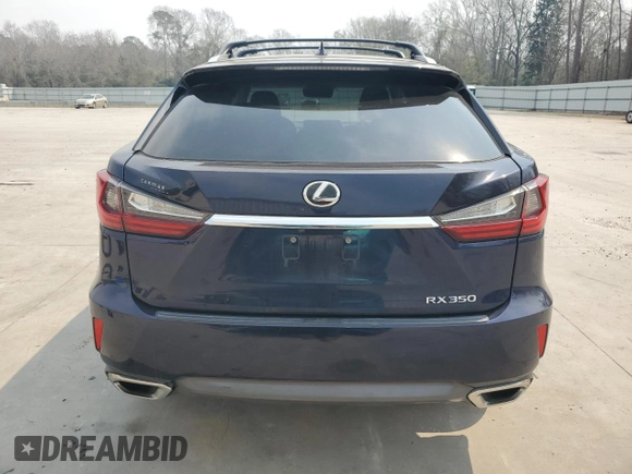 2017 Lexus RX with VIN 2T2BZMCA5HC109965, listed as a Copart auction lot 48533545 with 111,030 mi miles and Salvage Title. Bid and sale history available at carsss.com. Image 6.