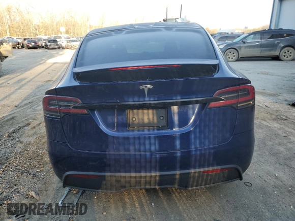 2022 Tesla Model X with VIN 7SAXCDE59NF358968, listed as a Copart auction lot 45954875 with Not Provided miles and Salvage Title. Bid and sale history available at DreamBid. Image 6.