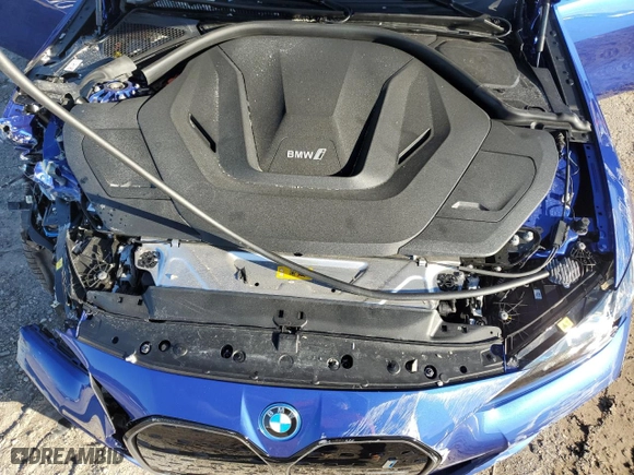 2023 BMW i4 eDrive40 with VIN WBY73AW08PFR25134, listed as a Copart auction lot 81117143 with 2,544 mi miles. Bid and sale history available at carsss.com. Image 12.