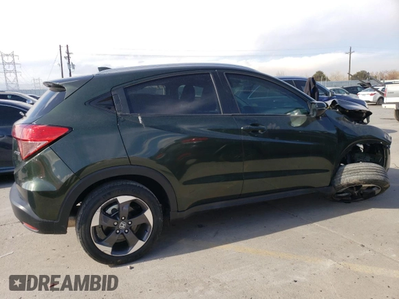 2018 Honda HR-V EX-L with VIN 3CZRU6H70JM701159, listed as a Copart auction lot 47789435 with 28,972 mi miles and Salvage Title. Bid and sale history available at carsss.com. Image 3.