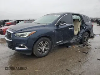 2018 Infiniti QX60 with VIN 5N1DL0MM3JC503104, listed as a Copart auction lot 45185555 with 57,172 mi miles and Salvage Title. Bid and sale history available at carsss.com. Image 1.