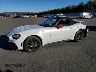 2020 FIAT 124 Spider Abarth with VIN JC1NFAEK1L0145179, listed as a Copart auction lot 80215814 with 15,570 mi miles and Non Repairable. Bid and sale history available at DreamBid. Image 1.