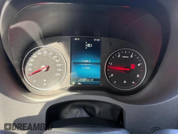 2022 Mercedes-Benz Sprinter with VIN W1Y4ECVY0NT105206, listed as a Copart auction lot 52155085 with 12,000 mi miles and Clean Title. Bid and sale history available at DreamBid. Image 3.