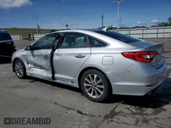 2016 Hyundai Sonata Sport with VIN 5NPE34AF1GH303597, listed as a Copart auction lot 51538355 with 102,229 mi miles and Salvage Title. Bid and sale history available at DreamBid. Image 2.