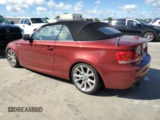 2013 BMW 1 Series 135i with VIN WBAUN7C54DVM27206, listed as a Copart auction lot 74797944 with 0 mi miles and Salvage Title. Bid and sale history available at carsss.com. Image 2.