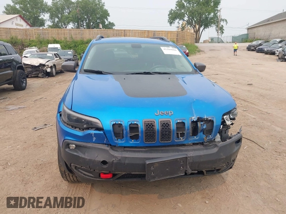 2019 Jeep Cherokee Trailhawk Elite with VIN 1C4PJMBN9KD258508, listed as a IAAI auction lot 42389006 with 106,480 mi miles and . Bid and sale history available at DreamBid. Image 12.