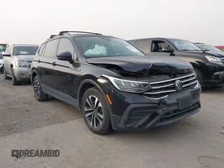 2023 Volkswagen Tiguan S with VIN 3VVRB7AX7PM036833, listed as a IAAI auction lot 41827631 with 43,383 mi miles and . Bid and sale history available at DreamBid. Image 1.