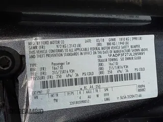 2018 Ford Focus SE with VIN 1FADP3F27JL285891, listed as a IAAI auction lot 41750264 with 103,815 mi miles. Bid and sale history available at carsss.com. Image 9.