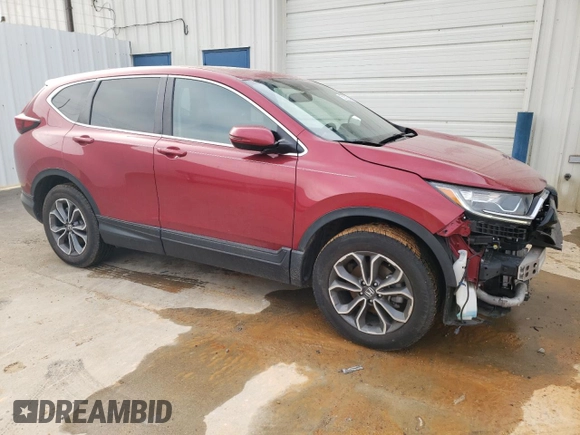 2021 Honda CR-V EX with VIN 2HKRW2H52MH669865, listed as a Copart auction lot 45858275 with 53,301 mi miles and Clean Title. Bid and sale history available at carsss.com. Image 4.
